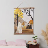 herfstnevel hangend wandkleed (Slaapkamer)