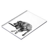 Herfstnotities met speelse pup notitieboek (Linkerzijde)