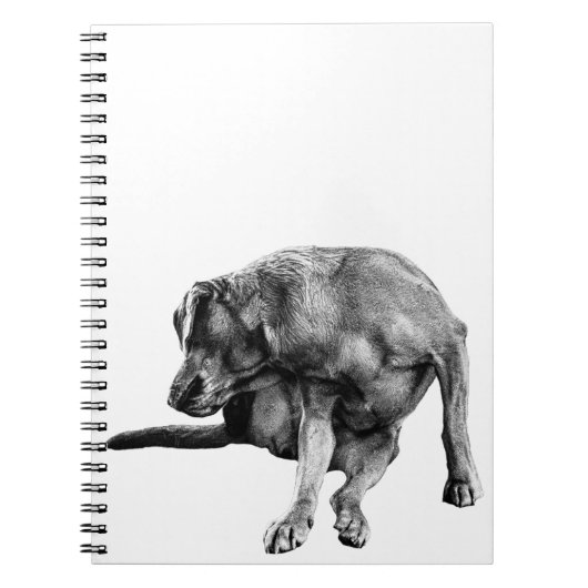 Herfstnotities met speelse pup notitieboek (Voorkant)