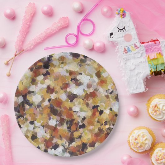 Herfstolie Abstract Papieren Bordje (Feest)