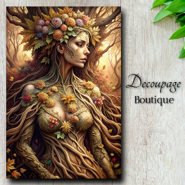Herfstomarming Bosgodin Decoupage Tissuepapier
