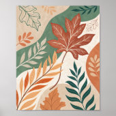 Herfstomhelzing: een Abstracte botanische reis Poster (Voorkant)