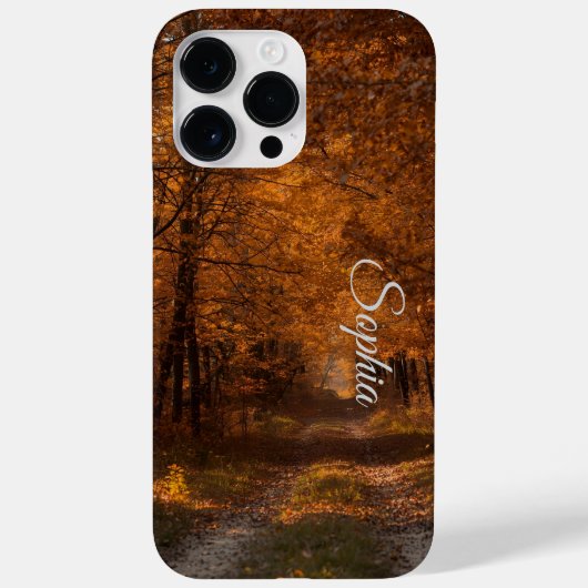 Herfstomhelzing – Stille Bospad Kunstprent P Case-Mate iPhone Case (Achterkant)