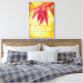 Herfstontwerp, Joshua 1:9, muur poster Canvas Afdruk (Insitu (Slaapkamer))