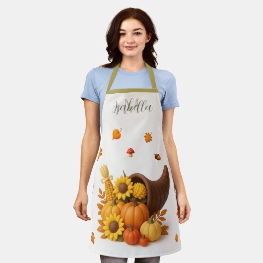 Herfstoogst - Cornucopia Herfst Herfst Schort (Gedragen)