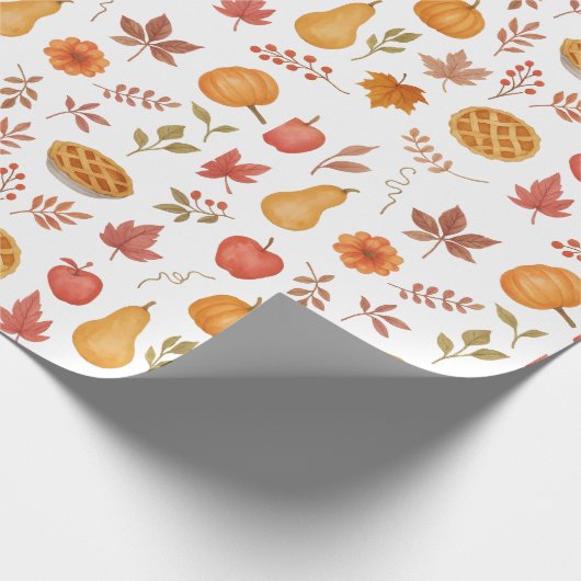 Herfstoogst – herfstbladeren, pompoenen & gezellig cadeaupapier (Hoek)