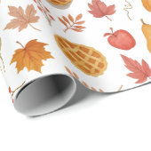 Herfstoogst – herfstbladeren, pompoenen & gezellig cadeaupapier (Rol Hoek)