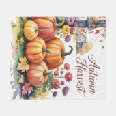 Herfstoogst, Landherfstoogst, Herfst Fleece Deken (Voorkant (Horizontaal))