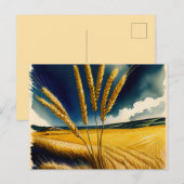 Herfstoogst Prairie Gold Briefkaart (Voorkant / Achterkant)