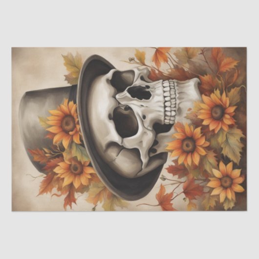 Herfstoogst: vogelverschrikker in Herfst Decoupage Tissuepapier (Voorkant)