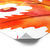 Herfstoogst: Waterverf Herfst Overvloed. Poster (Hoek)