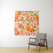 Herfstoogst: Waterverf Herfst Overvloed. Wandkleed (In situ)