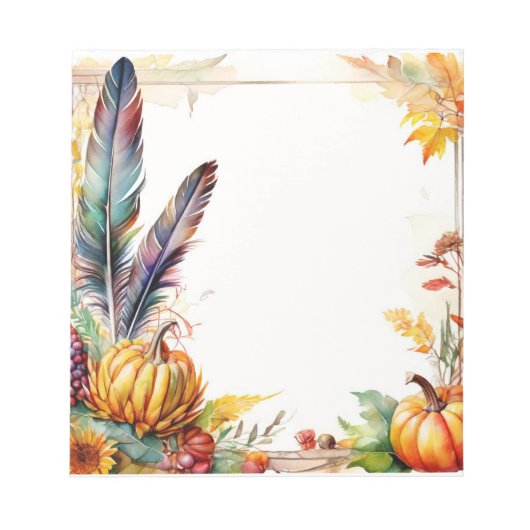 Herfstoogstnota's Notitieblok (Voorkant)