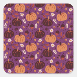 Herfstoortspadden Vierkante Sticker