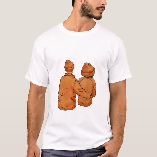 Herfstpaar T-Shirt (Voorkant)