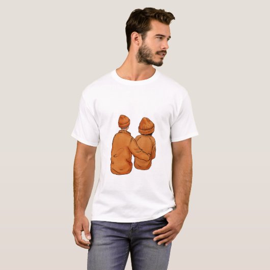 Herfstpaar T-Shirt (Voorkant volledig)