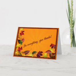 Herfstpad Feestdagen Kaart