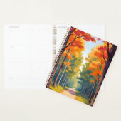 Herfstpad Herfstloof Aquarel Landschap Planner (Display)