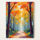 Herfstpad Herfstloof Schilderij Planner (Achterkant)