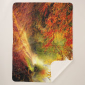 HERFSTPAD in de BOSSEN Sherpa Deken (Voorkant)