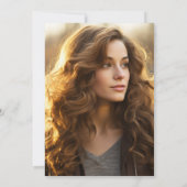 Herfstpad Lantaarn Foto Viering van het Leven Kaart (Achterkant)