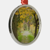Herfstpad Metalen Ornament (Rechts)