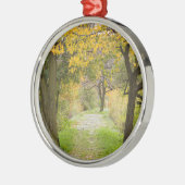 Herfstpad Metalen Ornament (Links)
