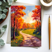 Herfstpad | Rode Loof Natuur Landschap Kaart