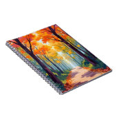 Herfstpad valbladschildering notitieboek (Rechterzijde)