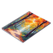 Herfstpad valbladschildering notitieboek (Linkerzijde)