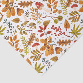 Herfstpaddenstoelen, bladeren en bessen tissuepapier (Detail)