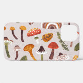 Herfstpaddenstoelen, bladeren: herhaling. Case-Mate iPhone case (Achterkant (horizontaal))