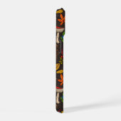 Herfstpaddenstoelen, bladeren, noten en bessen op iPhone 15 case (Rechterkant)