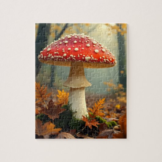 Herfstpaddenstoelenpuzzel Legpuzzel (Verticaal)