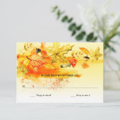 Herfstpalet RSVP-kaarten Kaart (Staand voorkant)