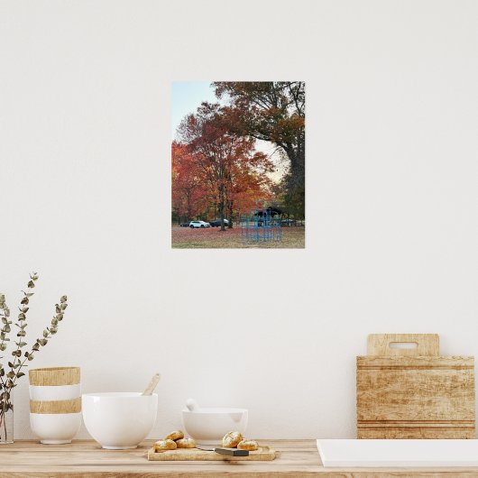 Herfstparkdag Poster (Keuken)