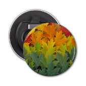 Herfstpatroon 2 button flesopener (Voorkant)
