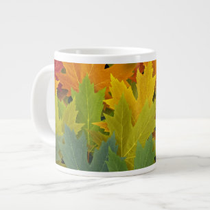 Herfstpatroon 2 grote koffiekop