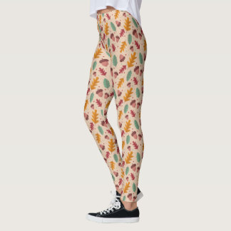 Herfstpatroon blad Leggings