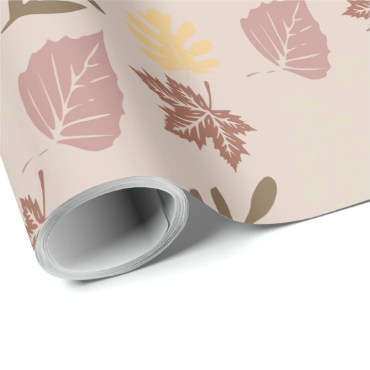 Herfstpatroon Cadeau Cadeaupapier (Rol Hoek)