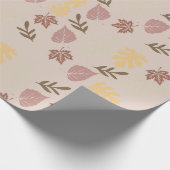 Herfstpatroon Cadeau Cadeaupapier (Hoek)