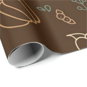 Herfstpatroon Cadeaupapier (Rol Hoek)