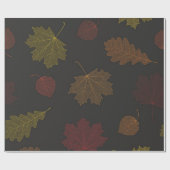 Herfstpatroon Cadeaupapier (Vlak)
