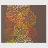 Herfstpatroon Cadeaupapier (Vlak)