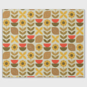 Herfstpatroon Cadeaupapier (Vlak)