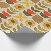 Herfstpatroon Cadeaupapier (Hoek)