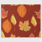 Herfstpatroon Cadeaupapier (Vlak)
