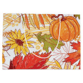 Herfstpatroon Groot Cadeauzakje (Achterkant)