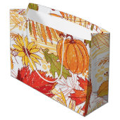 Herfstpatroon Groot Cadeauzakje (Achterkant Gekanteld)