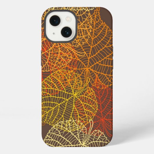 Herfstpatroon iPhone Hoesje (Achterkant)
